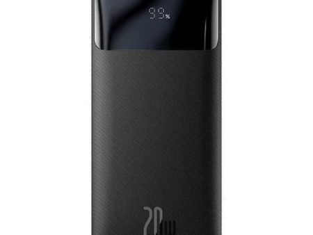 Powerbank com Fast Charging Baseus 20000mAh 20W- Preto For Discount