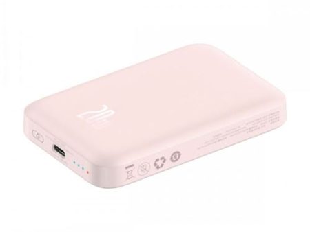 Powerbank Magnético Baseus Magnetic Mini Wireless 6000mAh - Rosa Fashion