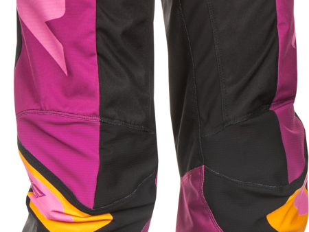 WOMEN S F-16 PANTS BLACK MAUVE YELLOW SZ 03 04 For Discount