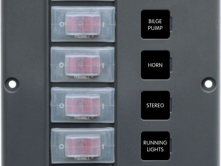 Blue Sea Water-Resistant 12V 6 Circuit Breaker Switch Panel For Cheap