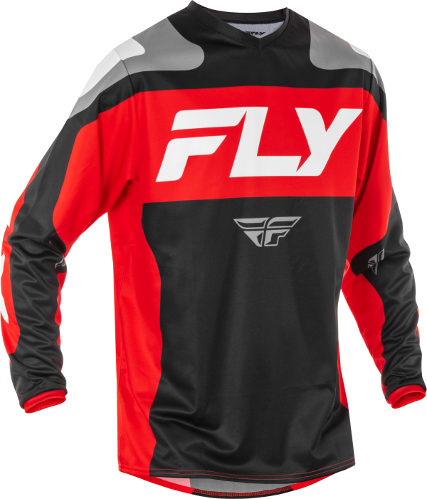 F-16 JERSEY BLACK RED WHITE LG Supply