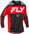 F-16 JERSEY BLACK RED WHITE LG Supply