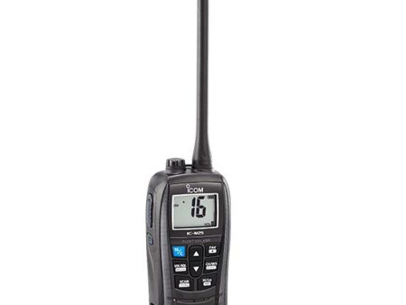 Icom M25 Floating Handheld VHF Black 5 Watts Supply