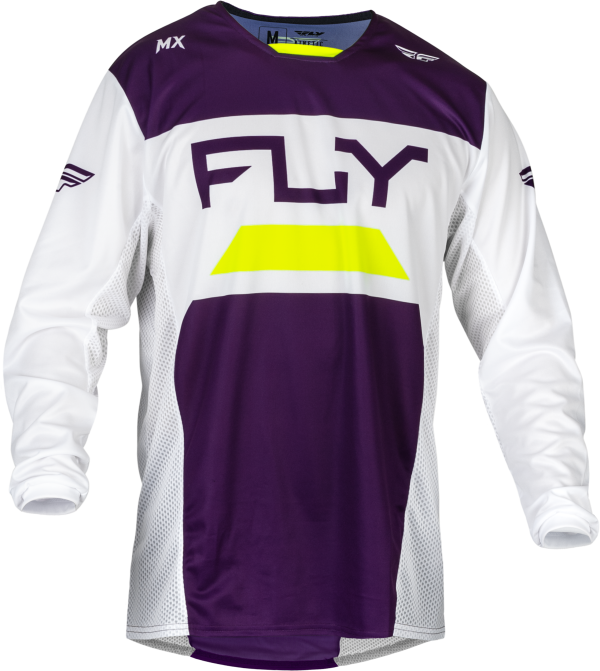 KINETIC RELOAD JERSEY DEEP PURPLE WHITE HI-VIS SM on Sale