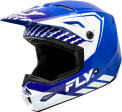 KINETIC MENACE HELMET BLUE WHITE LG Hot on Sale