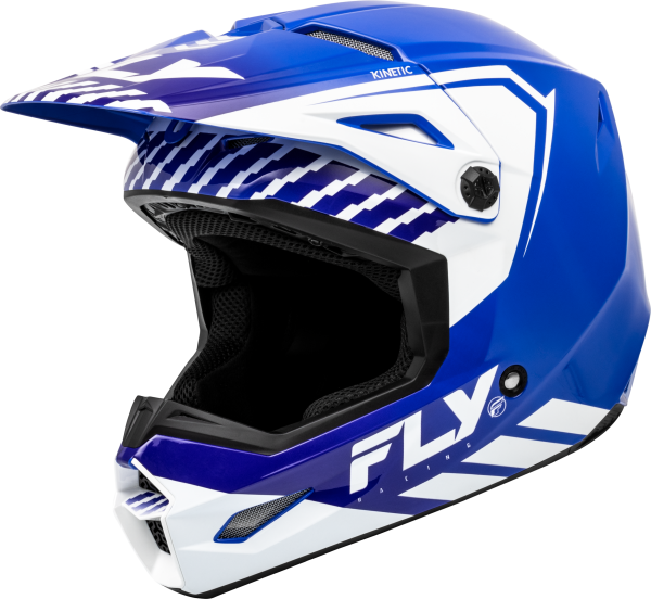 KINETIC MENACE HELMET BLUE WHITE LG Hot on Sale