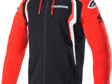 HONDA ZIP HOODIE RED BLACK SM For Sale