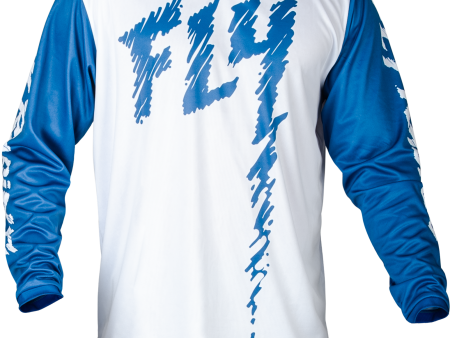 YOUTH F-16 JERSEY TRUE BLUE WHITE YL Online Sale