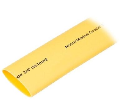 Ancor 3 4  x 48  Yellow Heat Shrink Tubing Online now