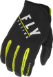 YOUTH WINDPROOF GLOVES BLACK HI-VIS SZ 06 For Sale