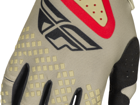 KINETIC SYM GLOVES LIGHT GREY RED BLACK XL Online now