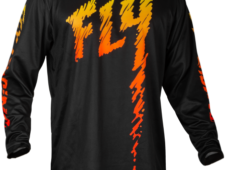 YOUTH F-16 JERSEY BLACK YELLOW ORANGE YS Discount