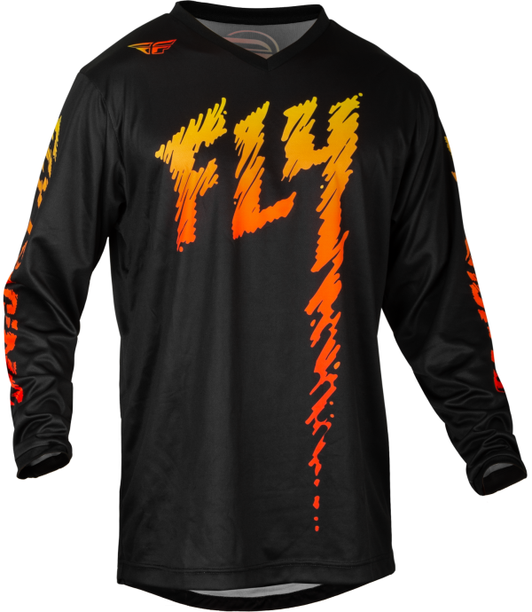 YOUTH F-16 JERSEY BLACK YELLOW ORANGE YM Hot on Sale