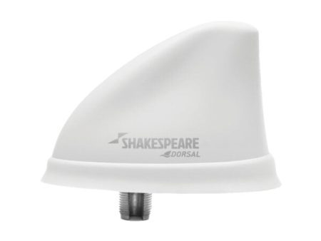 Shakespeare 5912 White VHF Low Profile Dorsal Antenna 26  RG58 Cable Supply