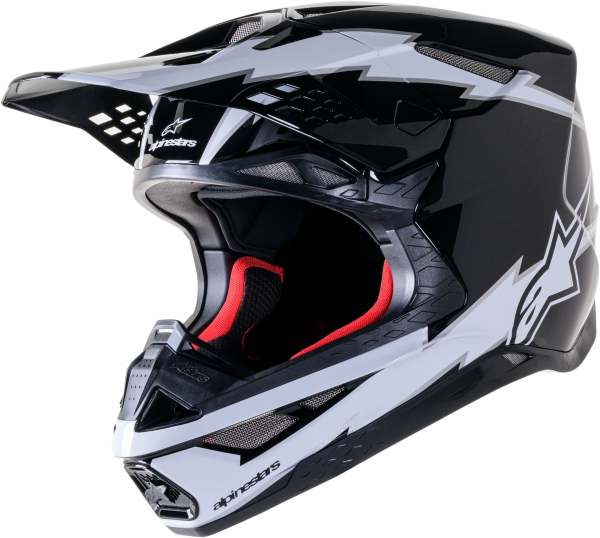 SUPERTECH S-M10 AMPRESS HELMET BLACK WHITE MATT 2X Online Sale