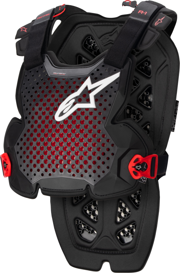 A-1 CHEST PROTECTOR ANTHRACITE BLACK RED  XL 2X For Cheap