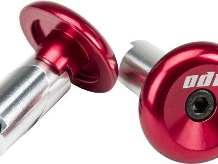 ALUMINUM BAR END PLUGS RED Discount