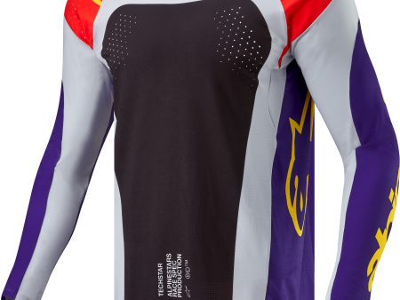 TECHSTAR OCURI JERSEY HOT ORANGE PURPLE BLACK MD on Sale