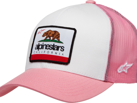 WOMEN S CALI 2.0 HAT WHITE PINK Hot on Sale