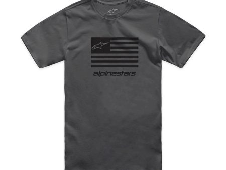 FLAG CSF TEE CHARCOAL BLACK SM Online now