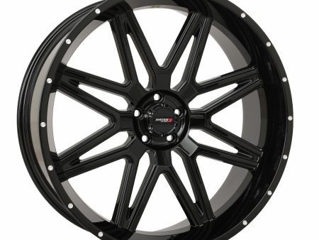 ST7 WHEEL 24X9 5+4 (0MM) 5 4.5 GLOSS BLACK on Sale