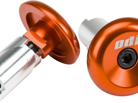 ALUMINUM BAR END PLUGS ORANGE Sale