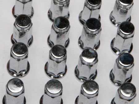 16 PK 3 8 -24 FLAT BASE CHROME LUG NUTS Fashion